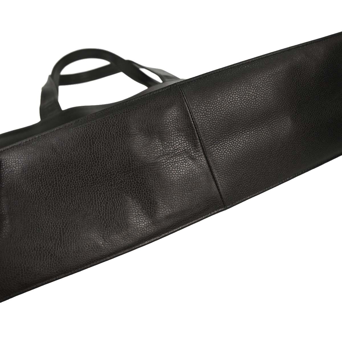 Chanel 1996-1997 Black Caviar Skin Tote Handbag