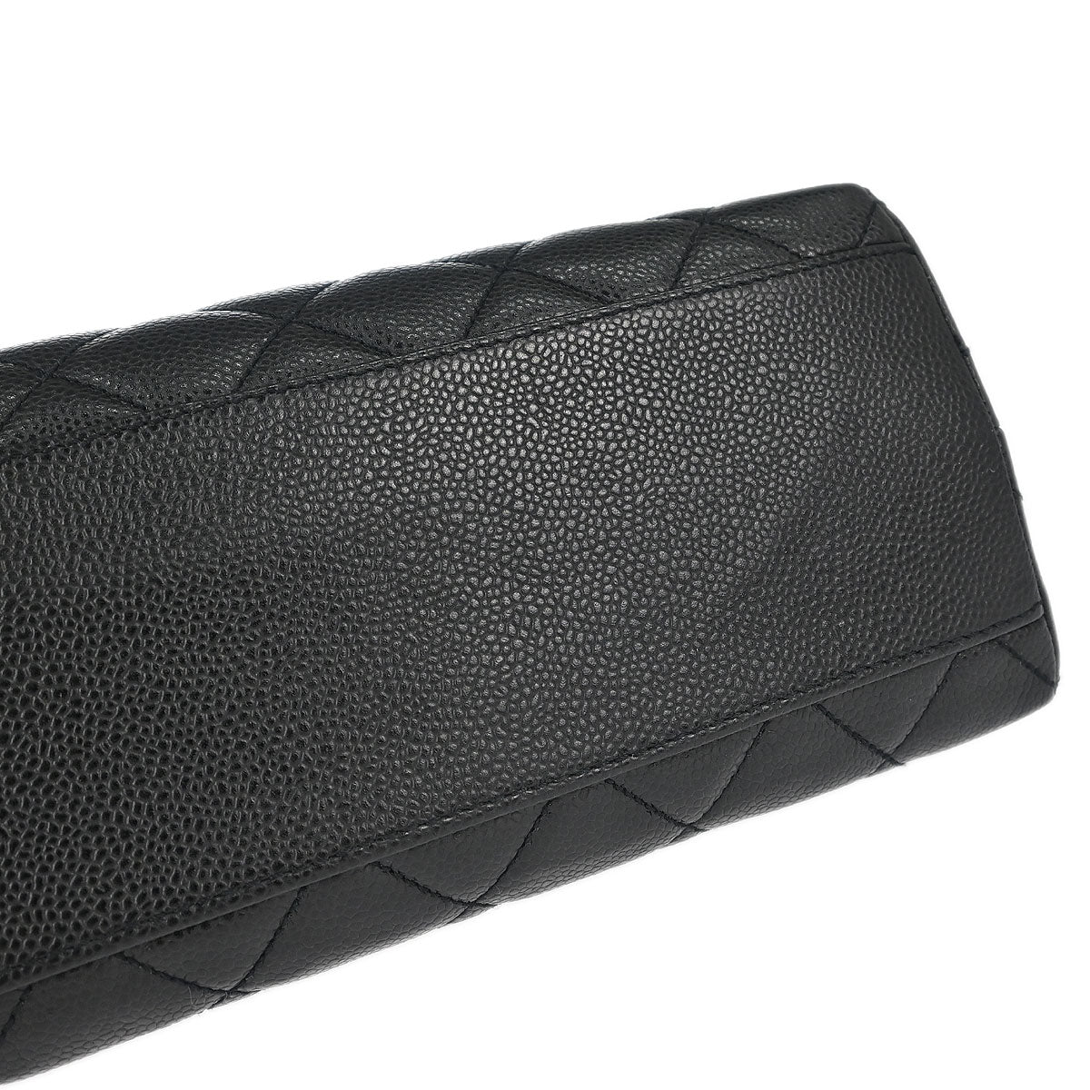 Chanel 2000-2002 Black Caviar Skin Kelly Handbag