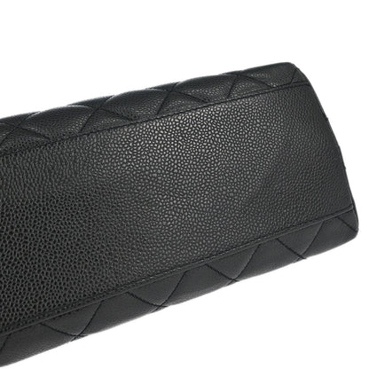 Chanel 2000-2002 Black Caviar Skin Kelly Handbag