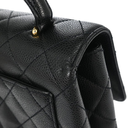 Chanel 2000-2002 Black Caviar Skin Kelly Handbag