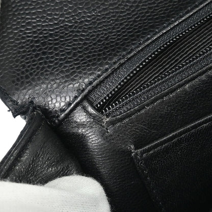 Chanel 2000-2002 Black Caviar Skin Kelly Handbag