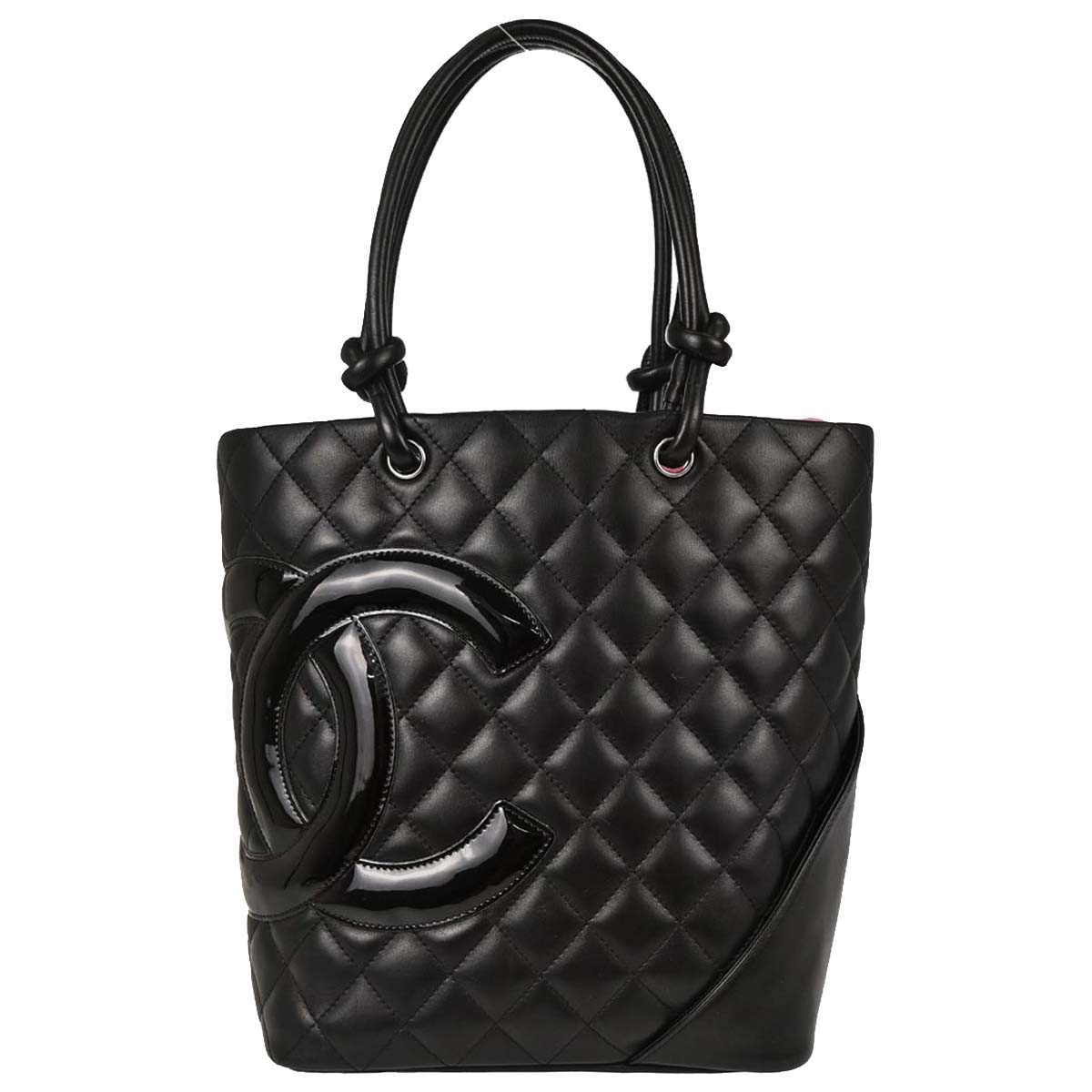 Chanel Black Calfskin Cambon Ligne Tote Handbag