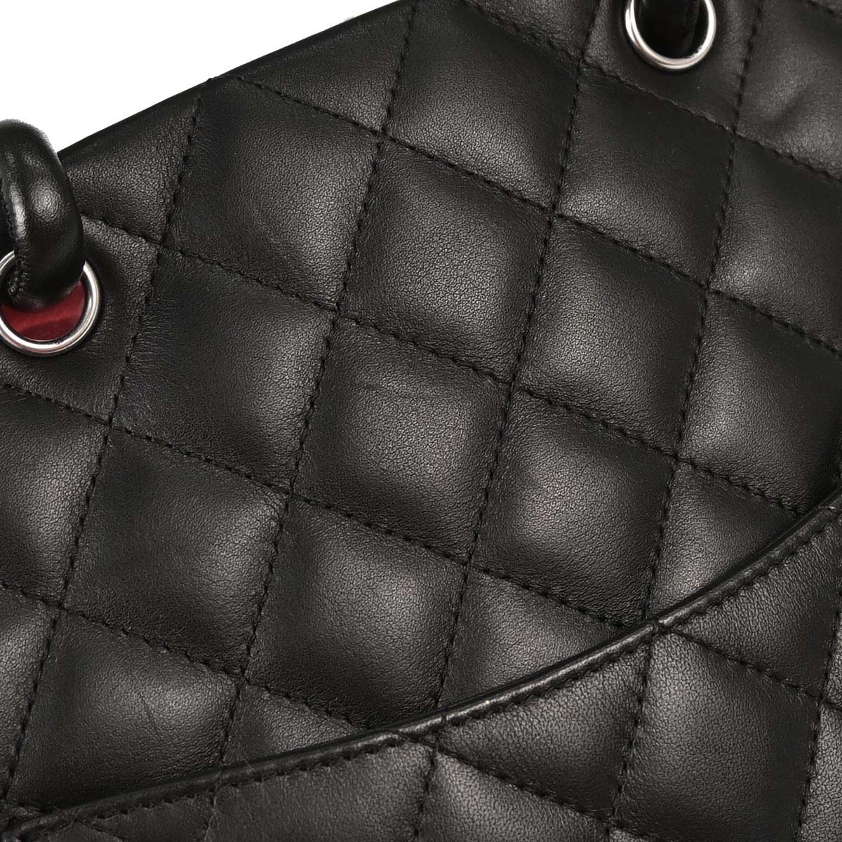 Chanel Black Calfskin Cambon Ligne Tote Handbag