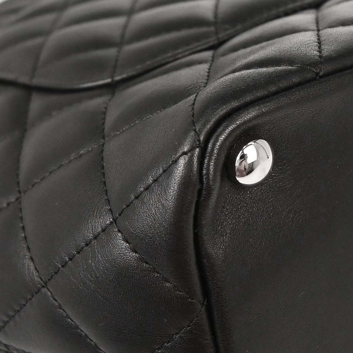 Chanel Black Calfskin Cambon Ligne Tote Handbag