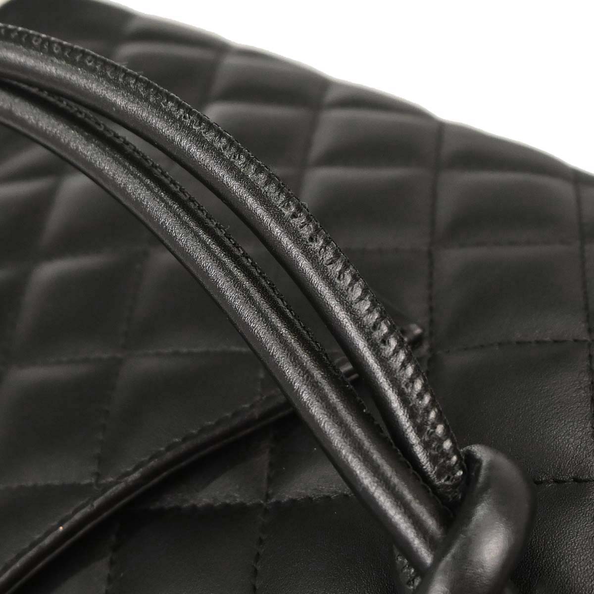 Chanel Black Calfskin Cambon Ligne Tote Handbag