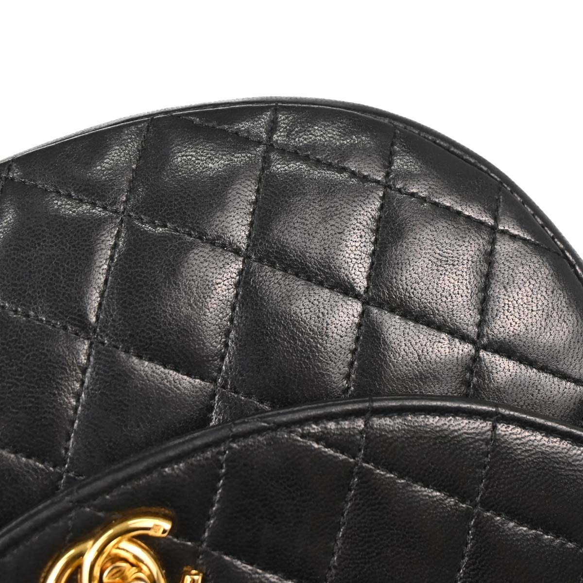 Chanel 1994-1996 Black Lambskin Shoulder Bag