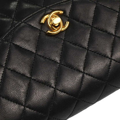 Chanel 1994-1996 Black Lambskin Shoulder Bag