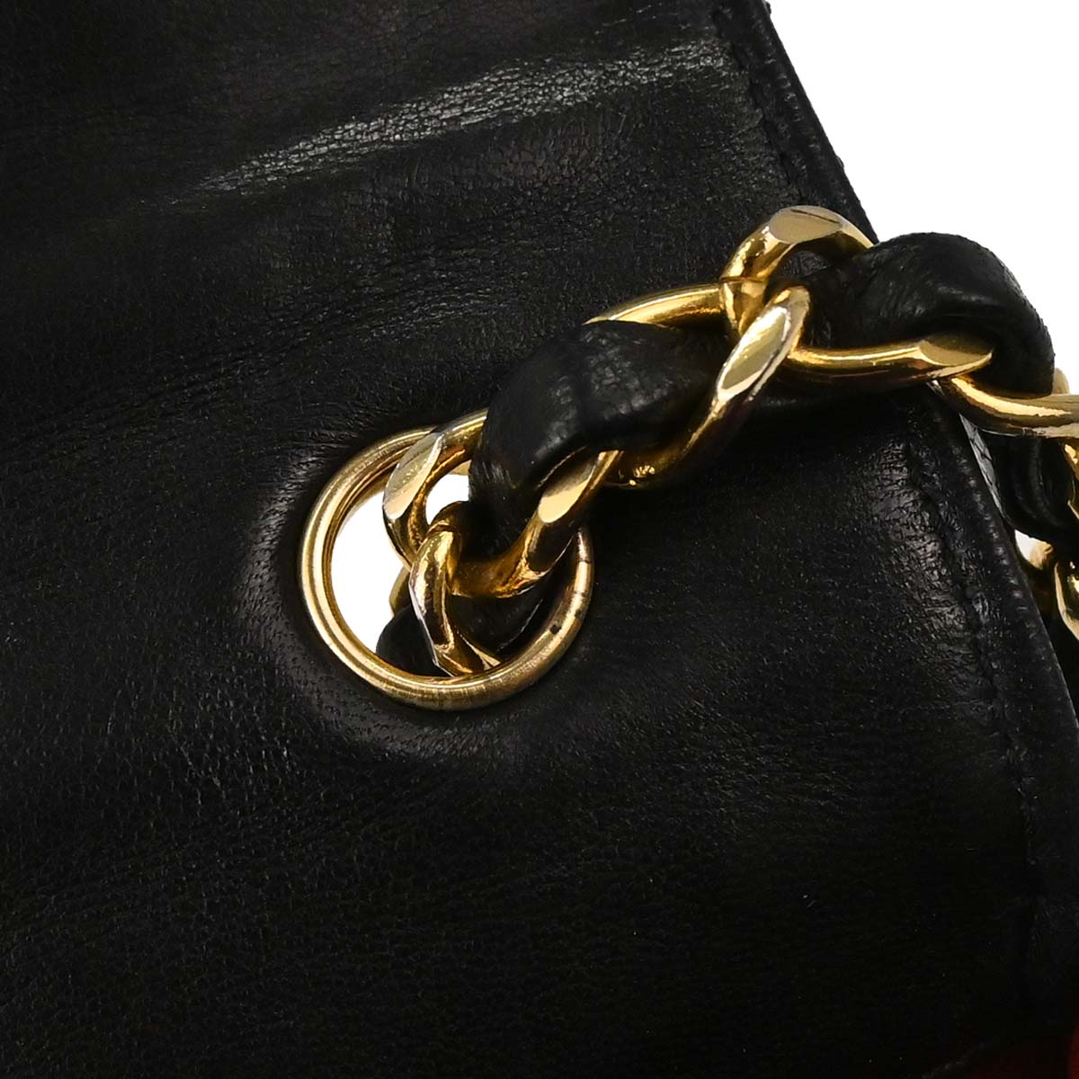 Chanel 1994-1996 Black Lambskin Shoulder Bag