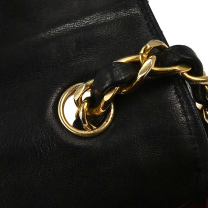 Chanel 1994-1996 Black Lambskin Shoulder Bag