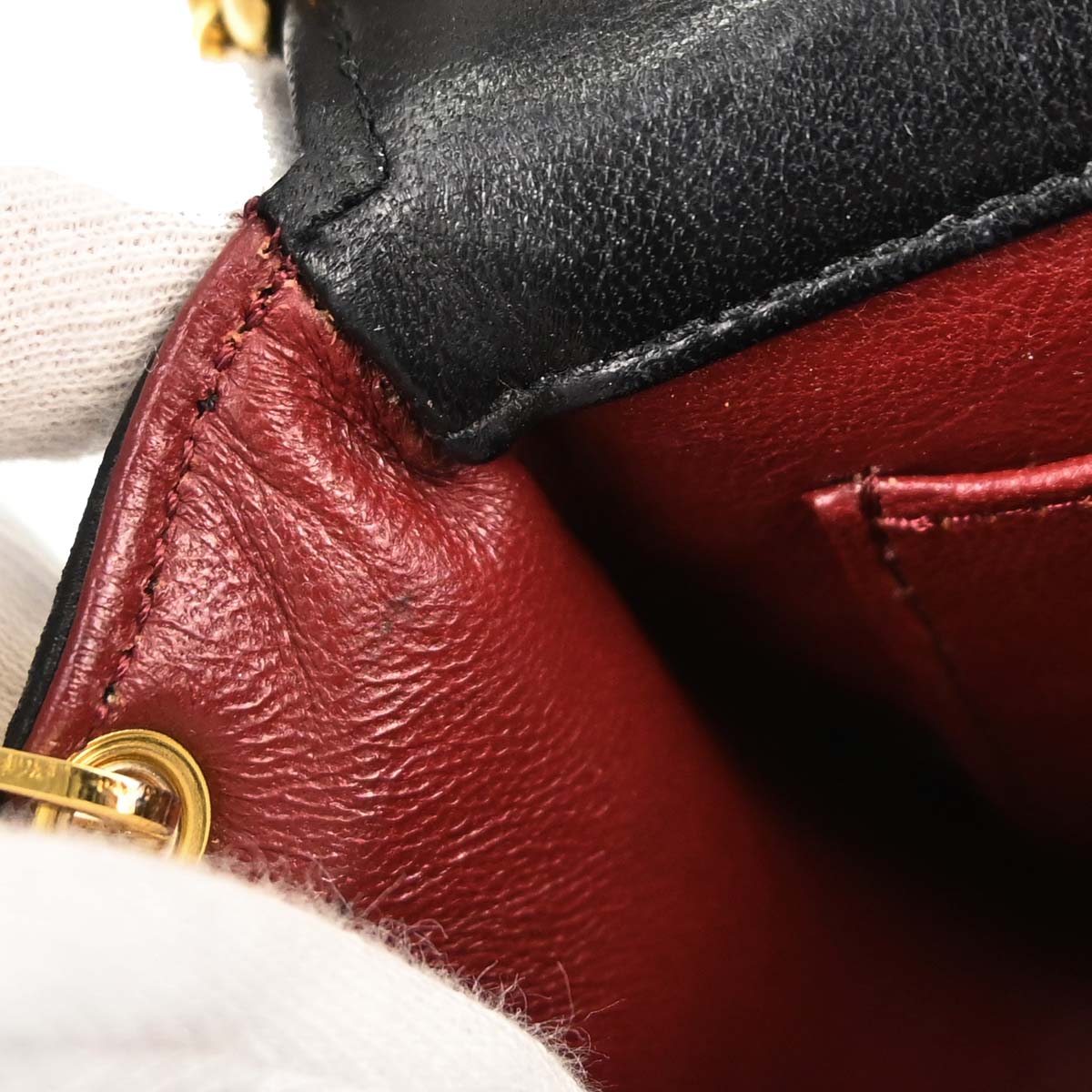 Chanel 1994-1996 Black Lambskin Shoulder Bag