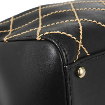 Chanel 2001-2003 Black Calfskin Wild Stitch Handbag