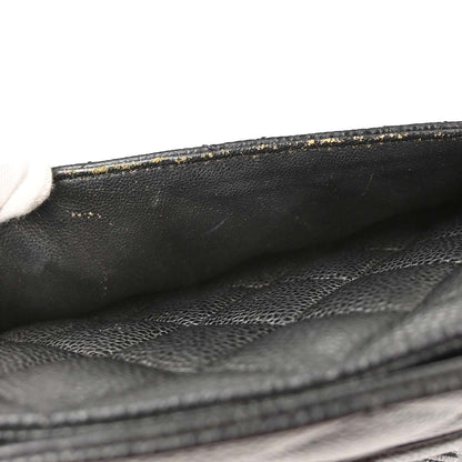 Chanel Black Caviar Skin Medallion Tote Handbag