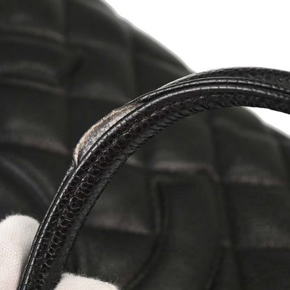 Chanel Black Caviar Skin Medallion Tote Handbag
