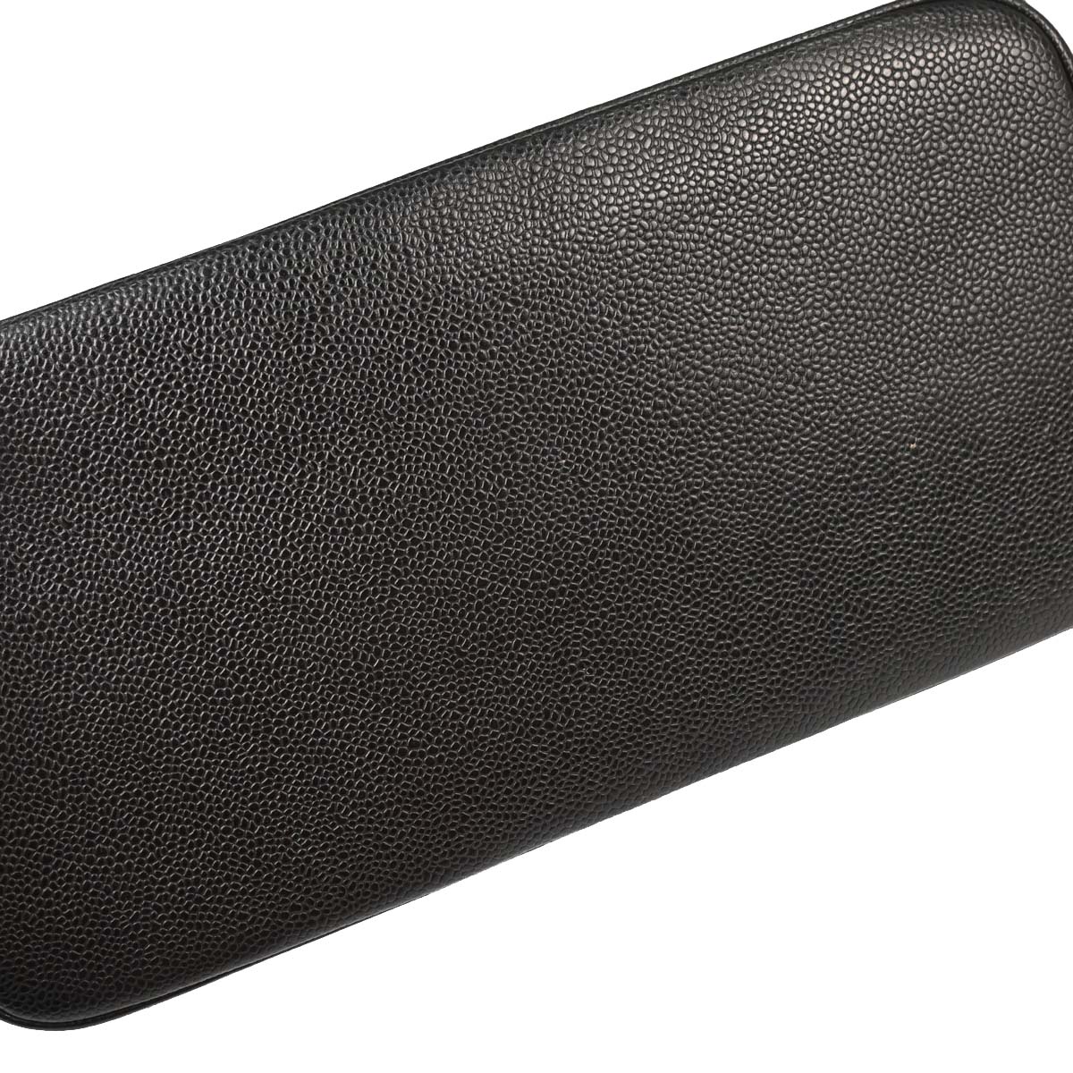 Chanel Black Caviar Skin Medallion Tote Handbag