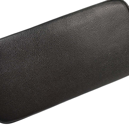 Chanel Black Caviar Skin Medallion Tote Handbag