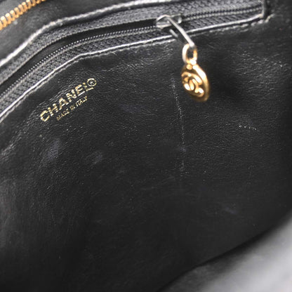 Chanel Black Caviar Skin Medallion Tote Handbag