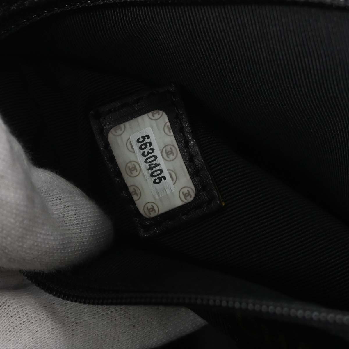 Chanel 1997-1999 Black Caviar Skin Tote Handbag