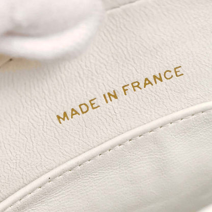 Chanel 1994-1996 White Caviar Skin Camera Bag Mini