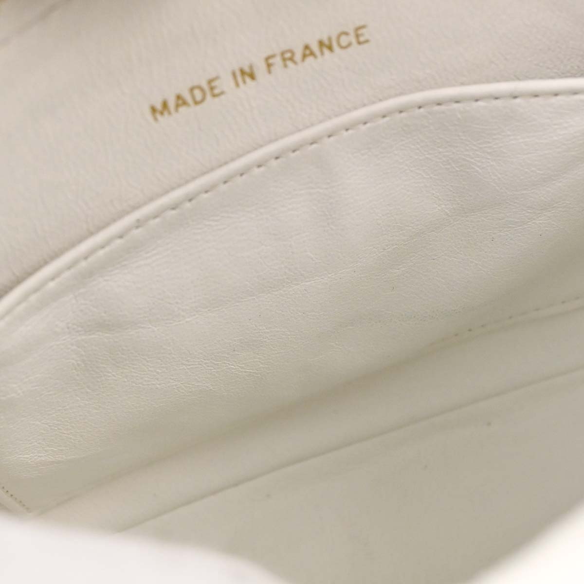 Chanel 1994-1996 White Caviar Skin Camera Bag Mini