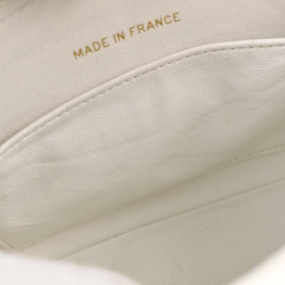 Chanel 1994-1996 White Caviar Skin Camera Bag Mini