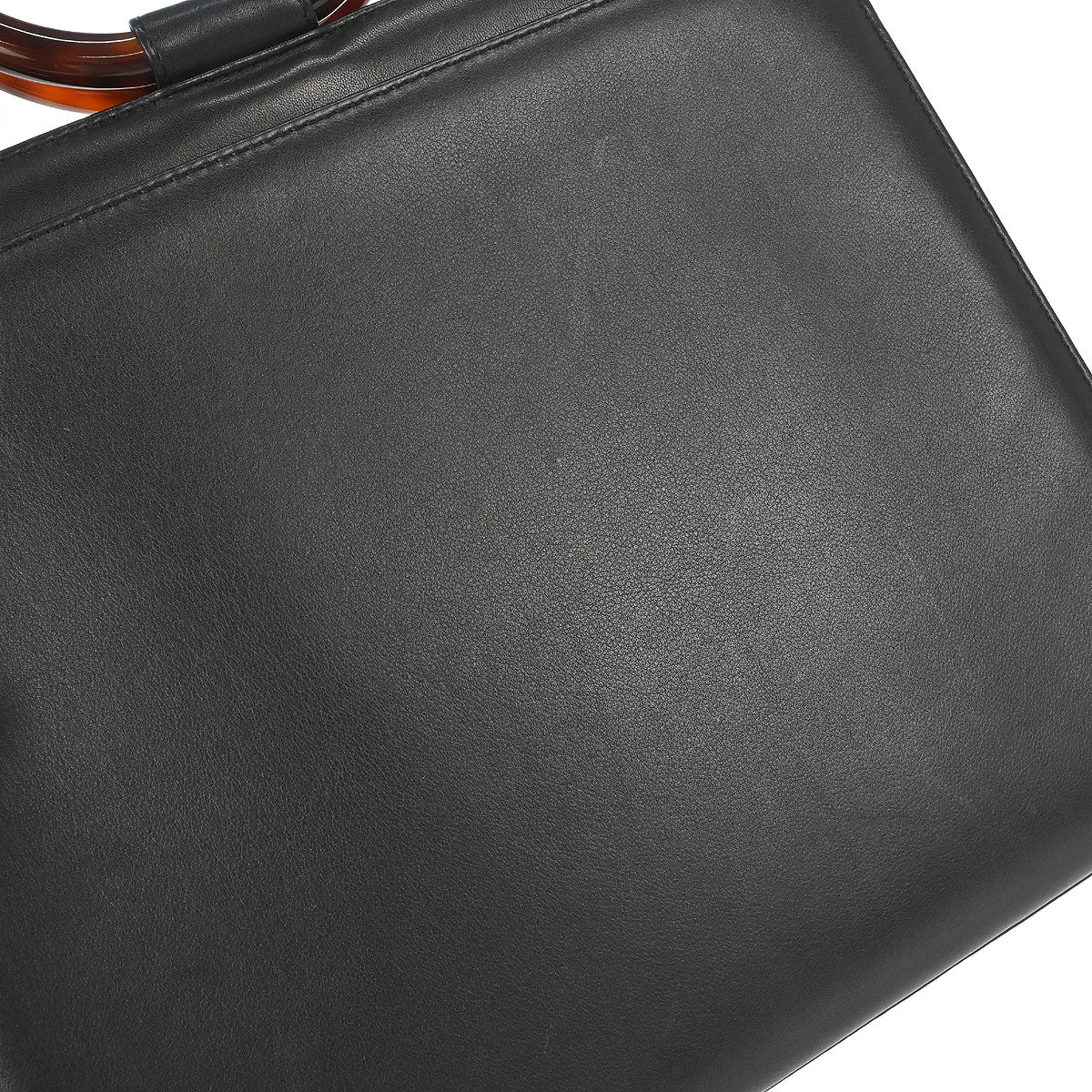 Chanel 1997-1999 Black Calfskin Tortoiseshell Handbag