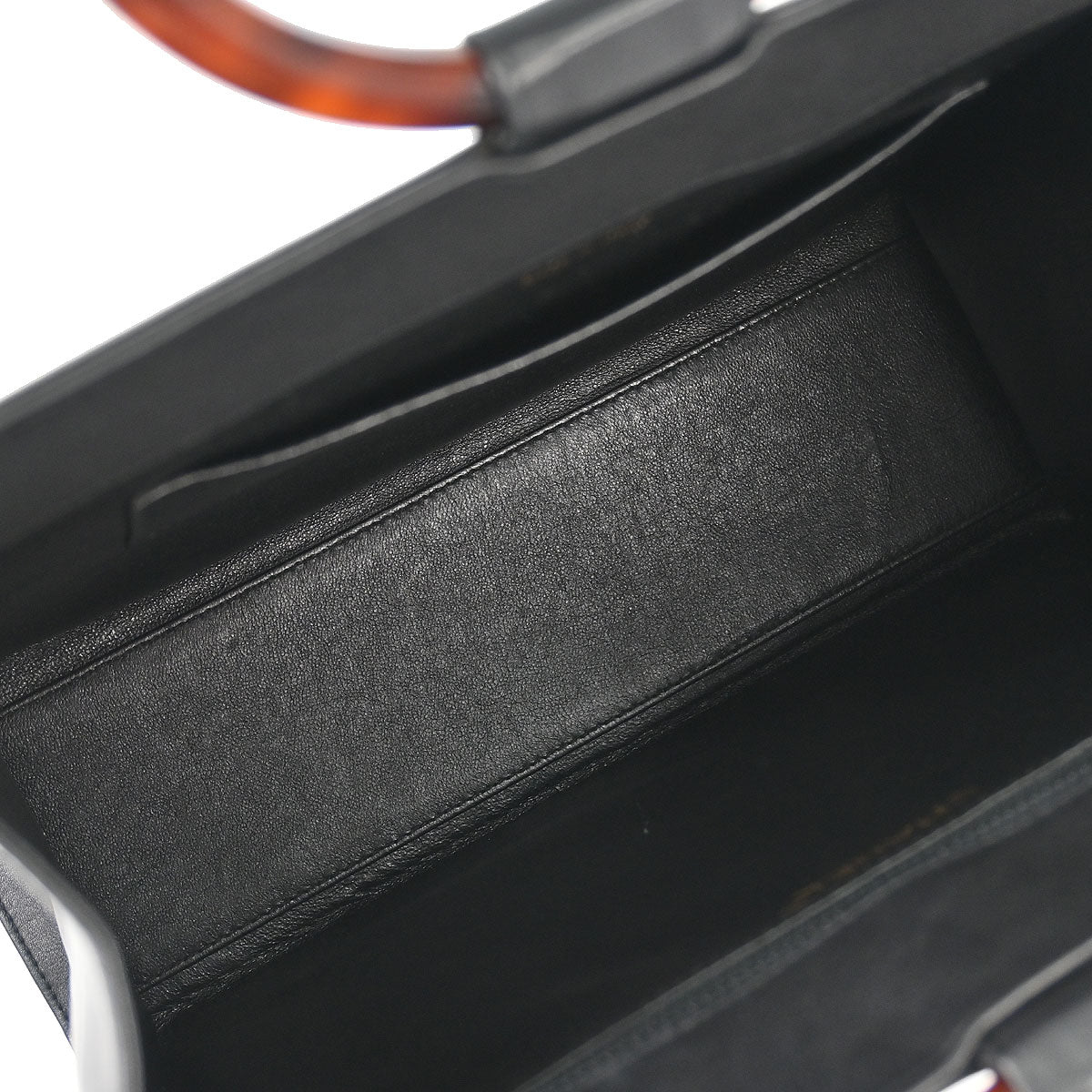 Chanel 1997-1999 Black Calfskin Tortoiseshell Handbag