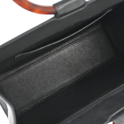 Chanel 1997-1999 Black Calfskin Tortoiseshell Handbag