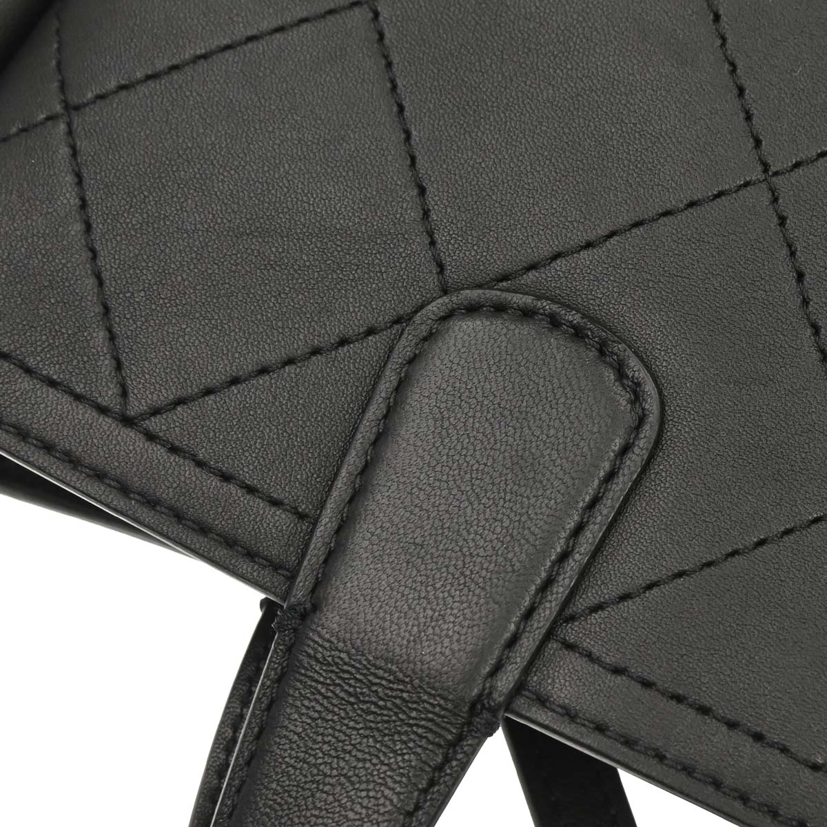Chanel Black Calfskin Shopping Tote 2way Shoulder Handbag
