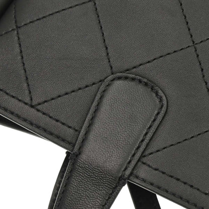Chanel Black Calfskin Shopping Tote 2way Shoulder Handbag