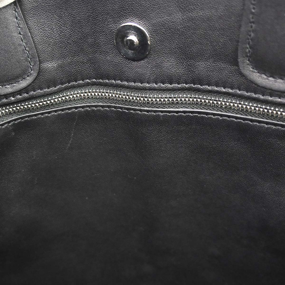 Chanel Black Calfskin Shopping Tote 2way Shoulder Handbag