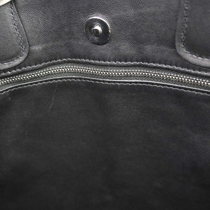 Chanel Black Calfskin Shopping Tote 2way Shoulder Handbag