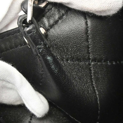 Chanel Black Calfskin Shopping Tote 2way Shoulder Handbag