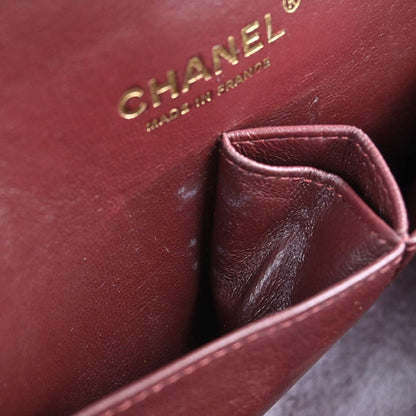 Chanel Black Lambskin Medium Classic Double Flap Shoulder Bag