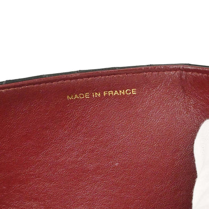 Chanel Black Lambskin Pushlock Medium Half Flap Shoulder Bag