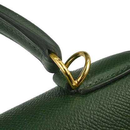 Hermes Vert Anglais Epsom Kelly 32 Sellier 2way Shoulder Handbag