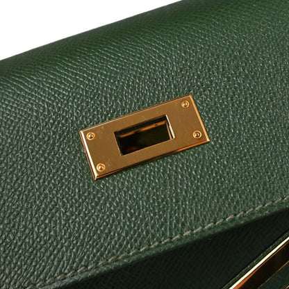 Hermes Vert Anglais Epsom Kelly 32 Sellier 2way Shoulder Handbag