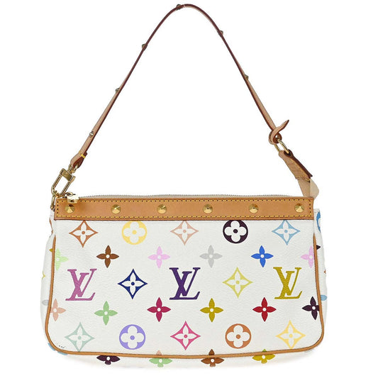 Louis Vuitton White Multicolor Pochette Accessoires M92649