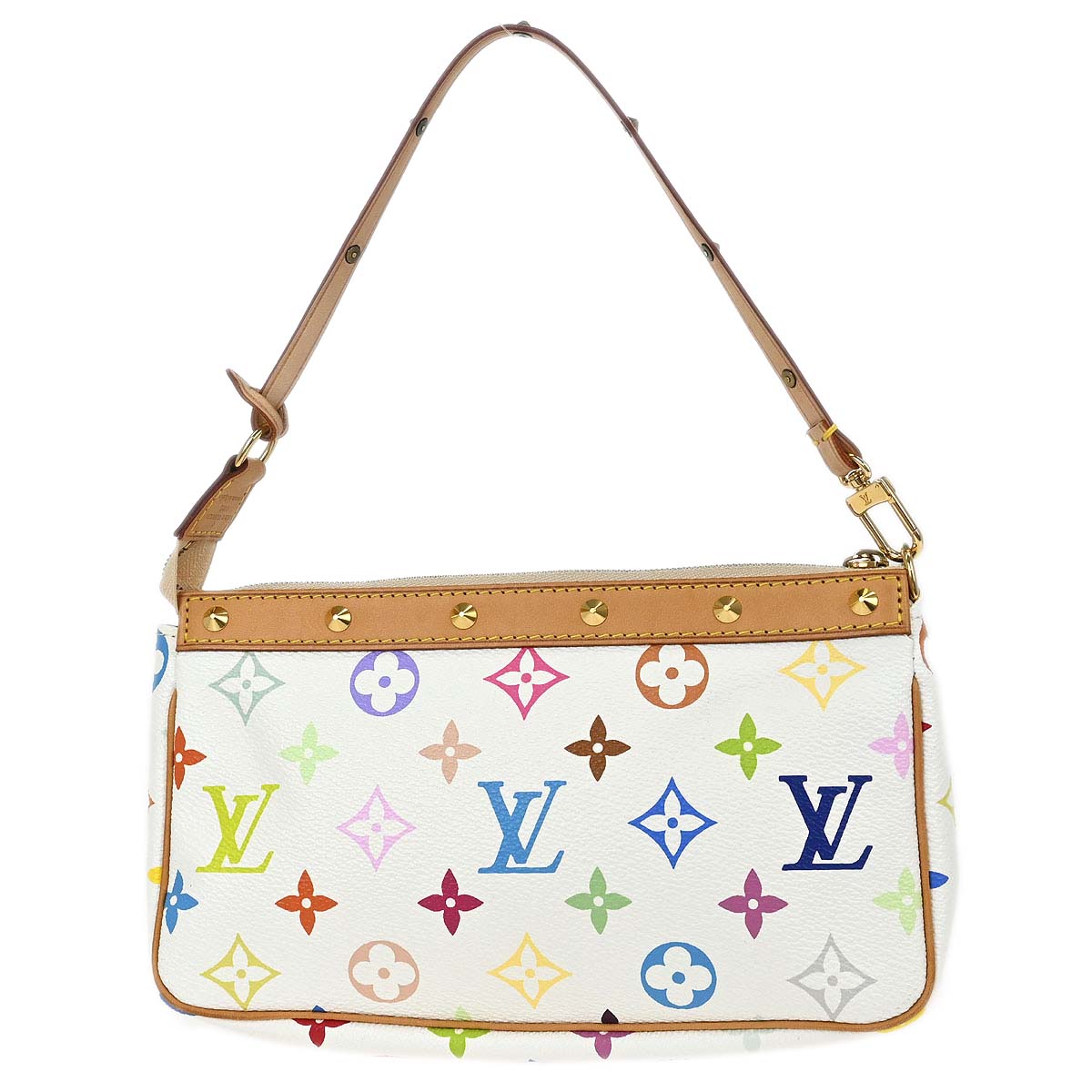 Louis Vuitton White Multicolor Pochette Accessoires M92649