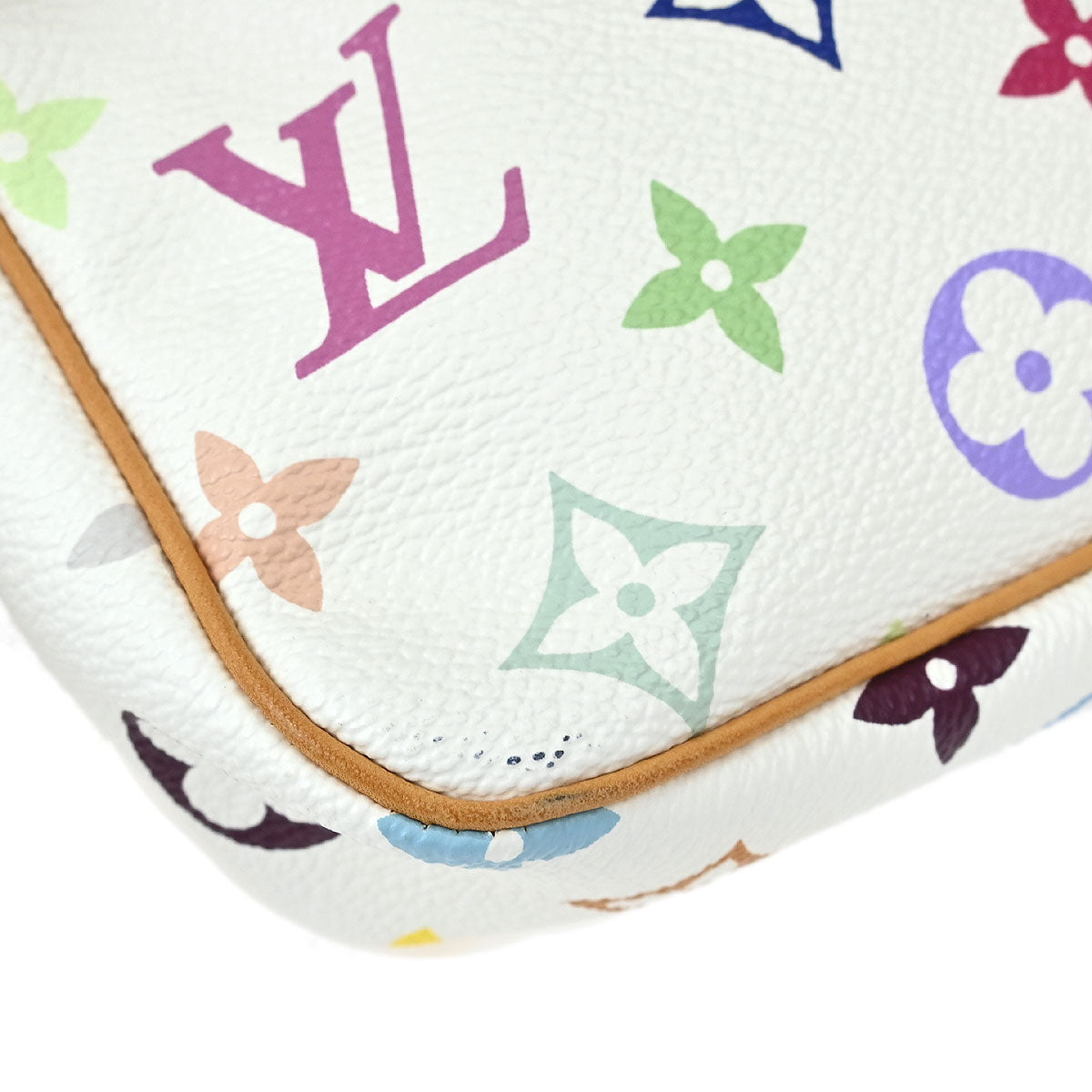 Louis Vuitton White Multicolor Pochette Accessoires M92649