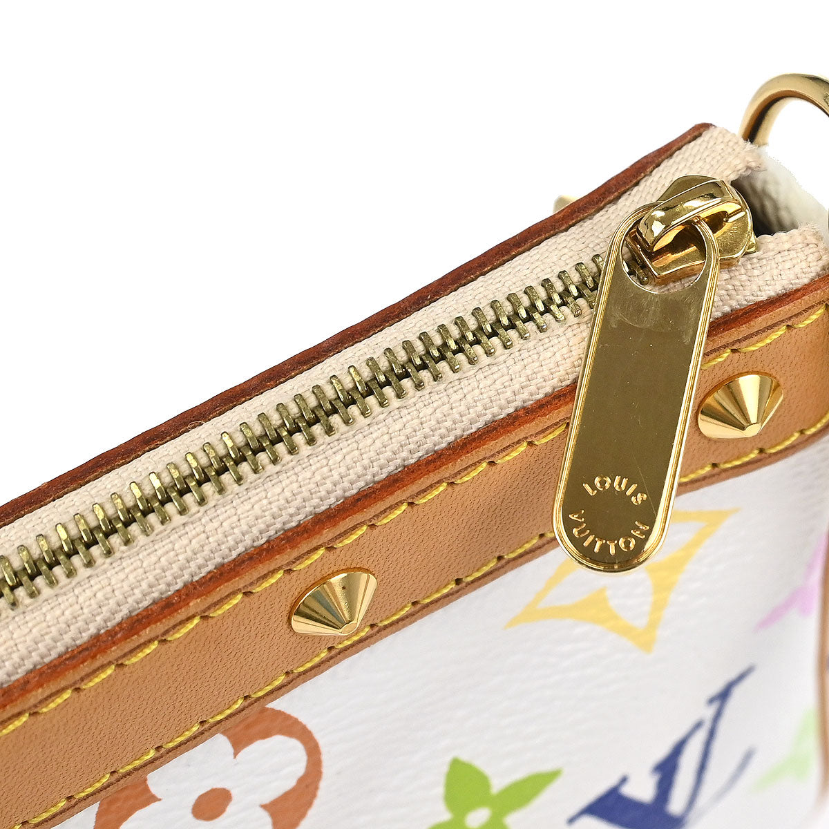 Louis Vuitton White Multicolor Pochette Accessoires M92649