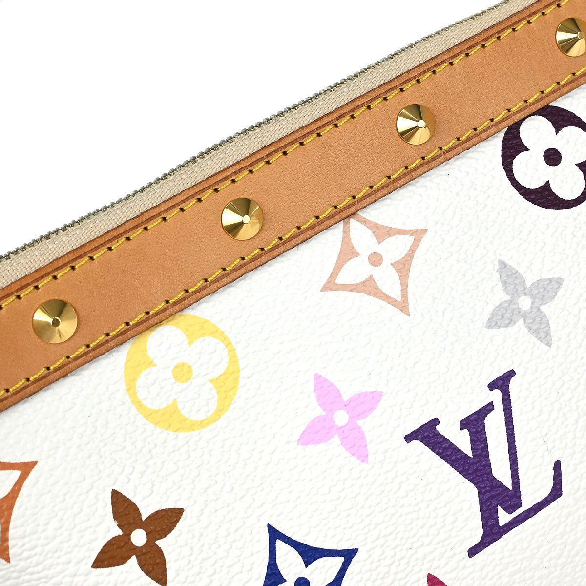 Louis Vuitton White Multicolor Pochette Accessoires M92649