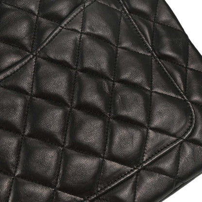 Chanel 1989-1991 Black Lambskin Shoulder Bag