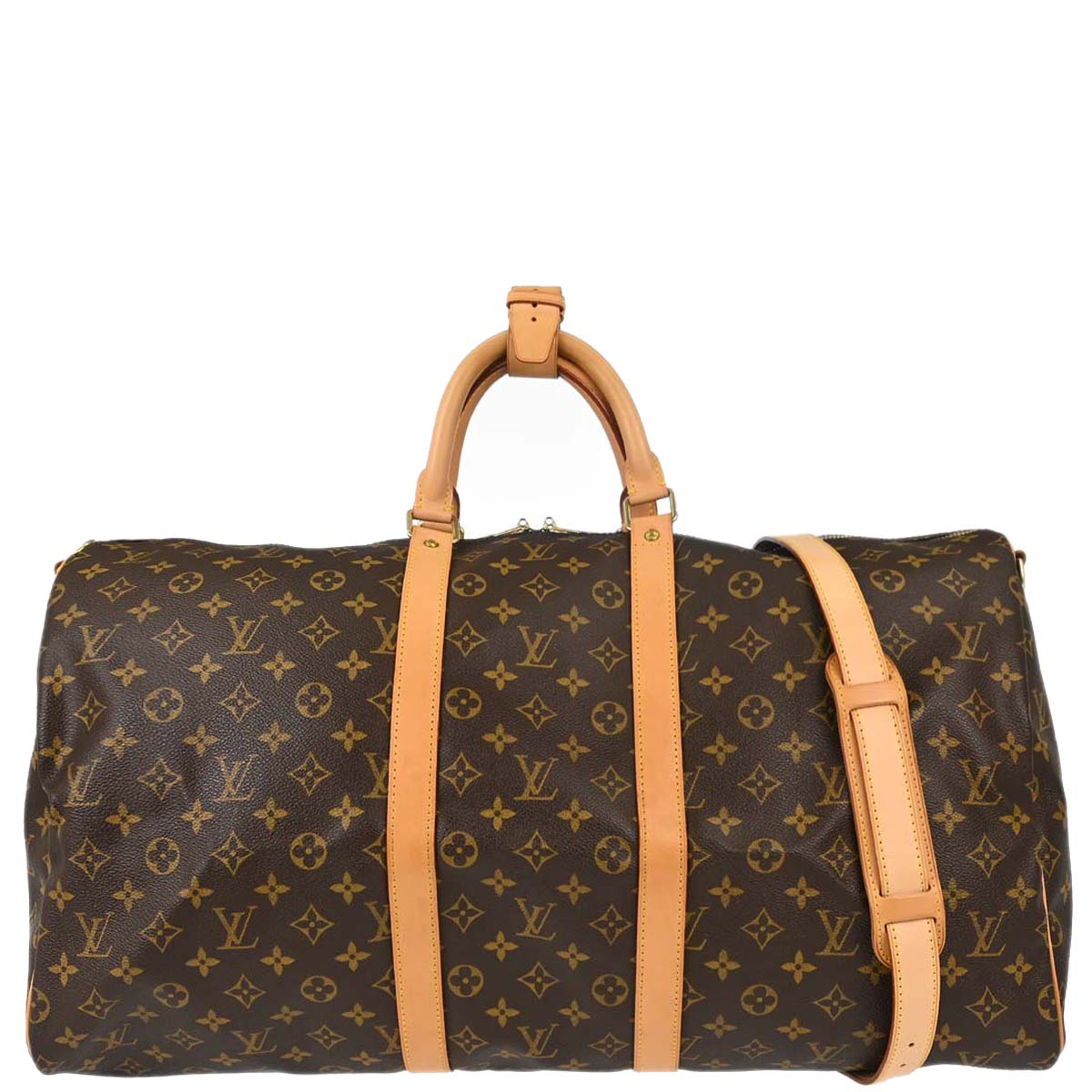 Louis Vuitton Monogram Keepall Bandouliere 55 Duffle Bag M41414