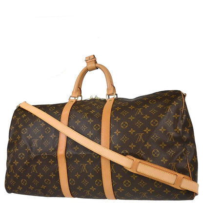 Louis Vuitton Monogram Keepall Bandouliere 55 Duffle Bag M41414