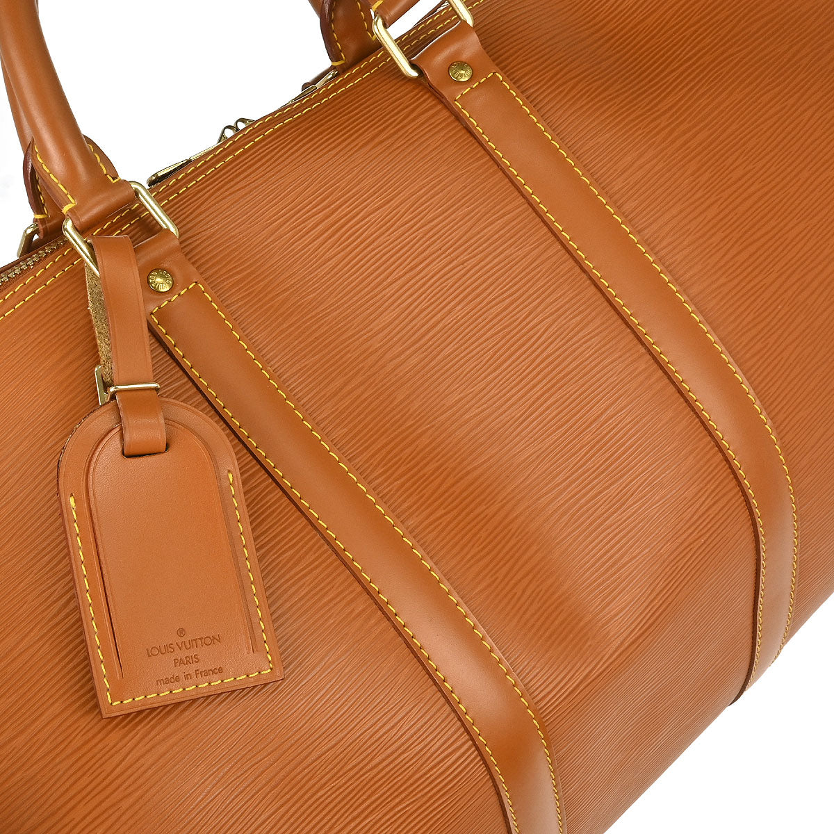 Louis Vuitton Brown Epi Keepall 50 Travel Handbag M42968