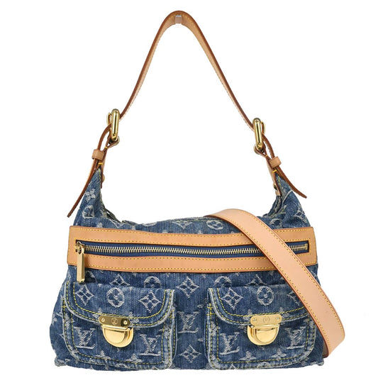 Louis Vuitton Blue Monogram Denim Baggy PM Shoulder Bag M95049
