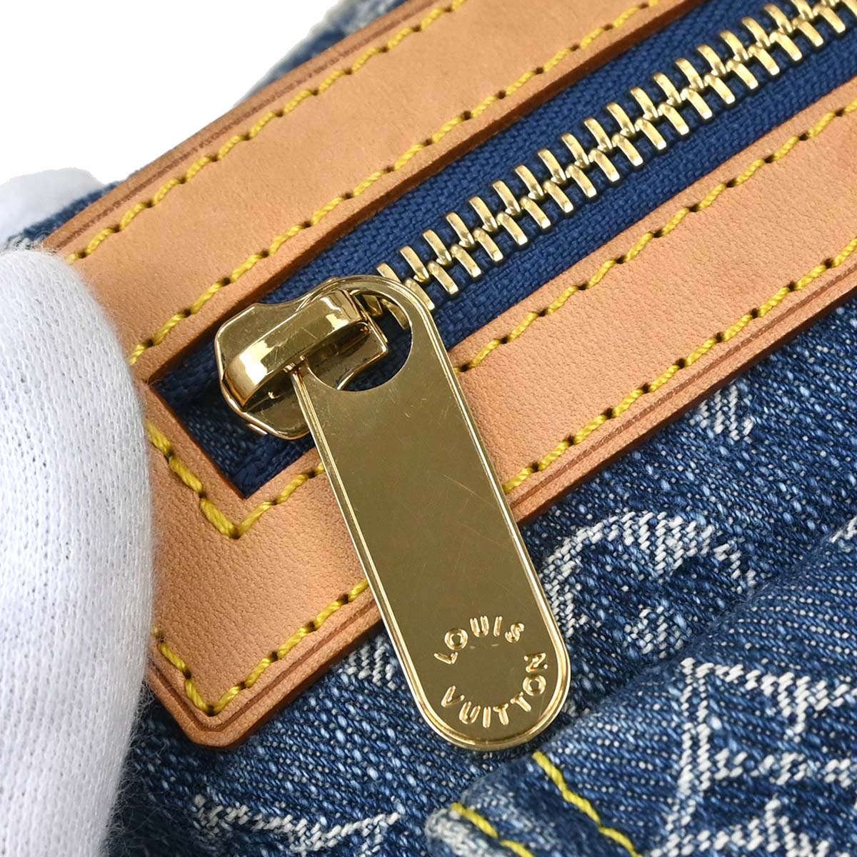 Louis Vuitton Blue Monogram Denim Baggy PM Shoulder Bag M95049
