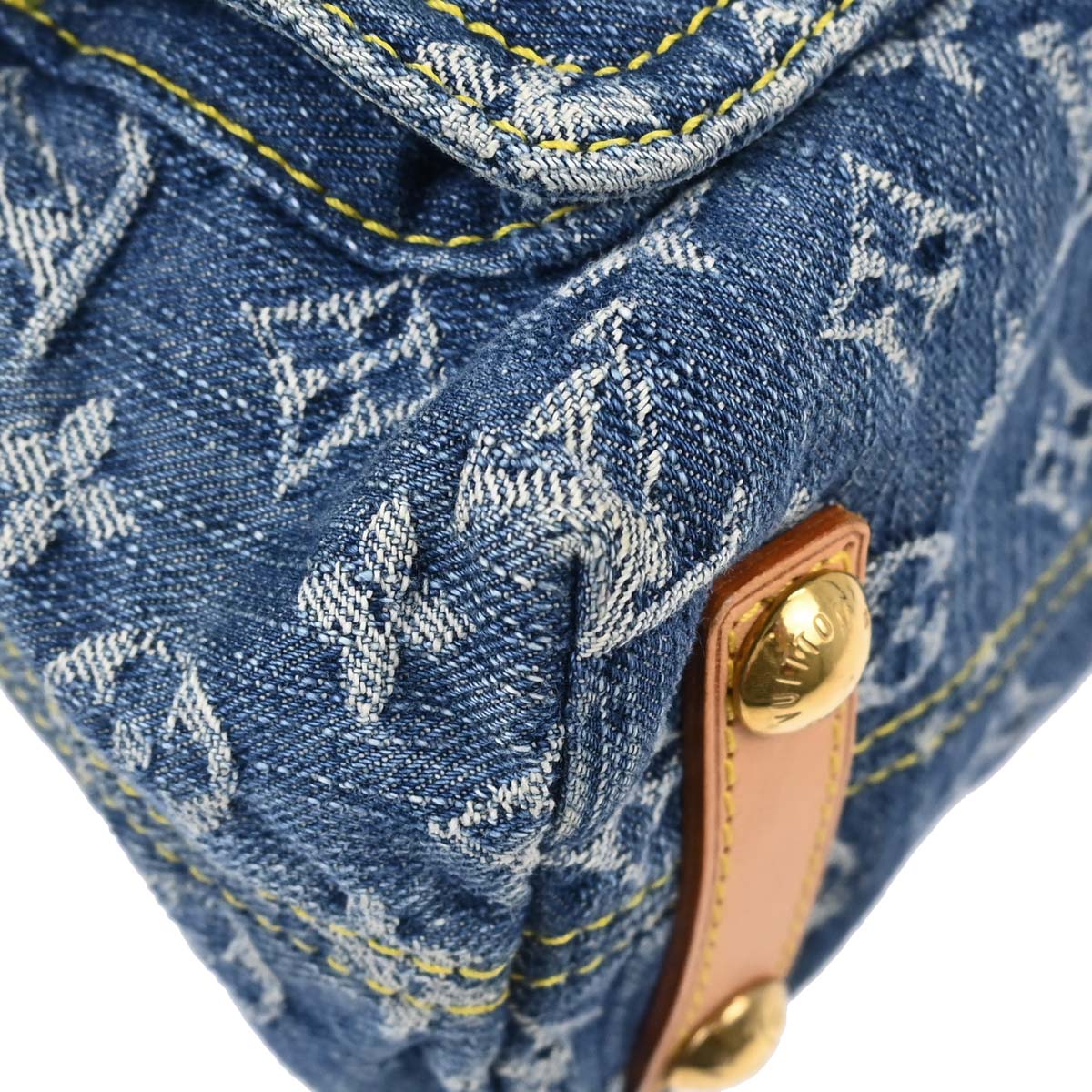 Louis Vuitton Blue Monogram Denim Baggy PM Shoulder Bag M95049