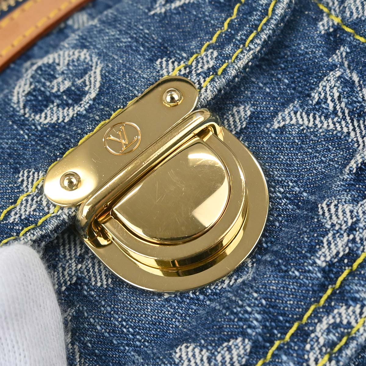 Louis Vuitton Blue Monogram Denim Baggy PM Shoulder Bag M95049