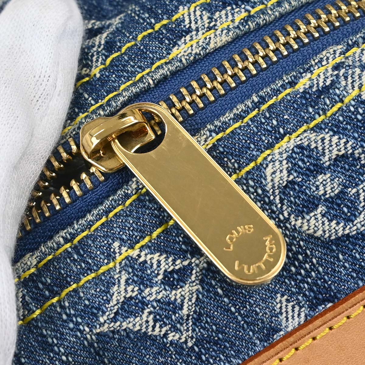 Louis Vuitton Blue Monogram Denim Baggy PM Shoulder Bag M95049
